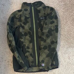 Champion Green Camo Fleece Jacket
